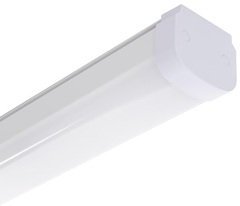 LEDKIA LIGHTING Plafoniera Stagna LED 60cm 18W Sospensione/Superficie con Sensore di Movimento Radar IP65 per Soggiorno, Cucina 6500K Bianco Freddo