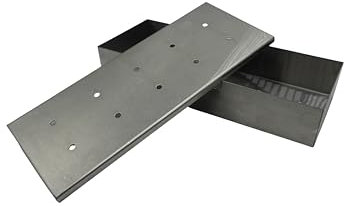 GrillGott Boîte de fumage en acier inoxydable pour barbecue à gaz, fumage avec copeaux de bois