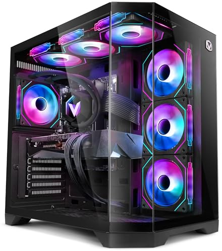 VIBOX PC Gamer • AMD Ryzen 7 9800X3D 5,0 GHz • Nvidia RTX 5080 16 Go • 32 Go 5600MHz DDR5 RAM • 1 to NVMe SSD • Windows 11 • WiFi • Noir