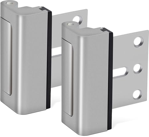 Kirphealy Home Security Door Lock, 2 Pack Door Reinforcement Locks for Front Door, Upgraded Door Latch Withstands 800lbs of Force, Prevents Unauthorized Entry, Easy to Install, Perfect for Solo Living