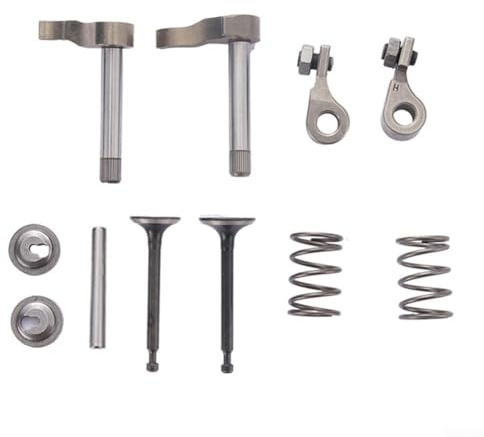 Kit de brazo basculante de válvula de motor de metal de 11 piezas para GX35140 compatible con diversas maquinaria de césped y jardín