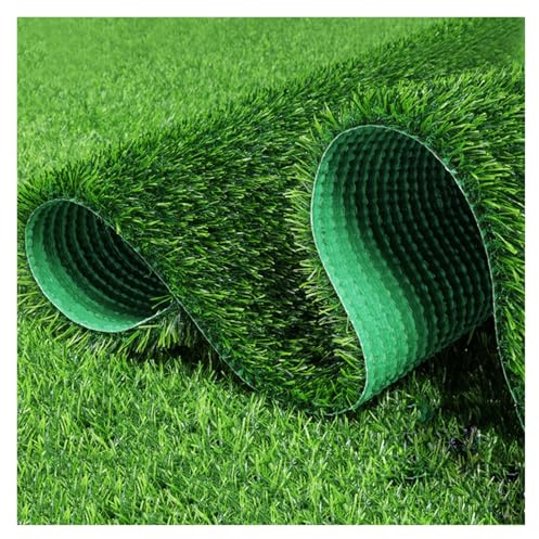 MYJIO Gazon Synthétique Vert Faux Gazon Exterieur pour Balcon, Jardin, Terrasse, Résistant aux Intempéries, Découpable, Facile d'entretien (1x3m/3.28x9.84ft)