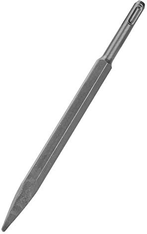 YDuupxe Set di 5 Scalpelli SDS Plus, Scalpelli in Acciaio Temprato per Calcestruzzo e Muratura, con a Punta Piatta e Scanalatura per Martello Perforatore