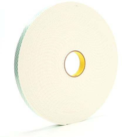 3M4008DoppelseitigesPU-Schaumstoff-Klebeband25mmx33m3.2mmBeige(9-erPack)