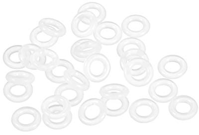 sourcing map Silicone O-Ring, 8mm OD, 4mm ID, 2mm Width | VMQ Seal Rings Gasket, White, Pack of 30
