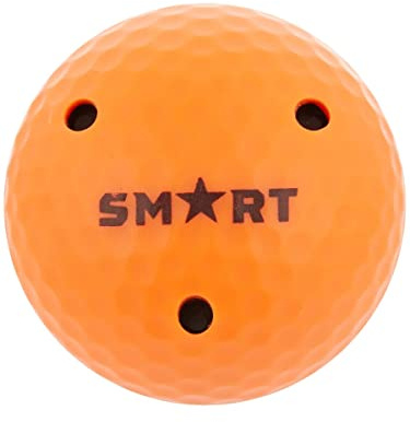 Smart Hockey Off-Ice Stick Handling/Training Ball - Official Puck Weight - 6 oz. (Bright Orange)