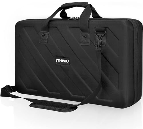 IBVIC - Funda para Pioneer DJ, bolsa protectora para DJ controlador Pioneer (Negro), Negro , Très grand - 73 x 40.5 x 11 CM, Cinturón de viaje