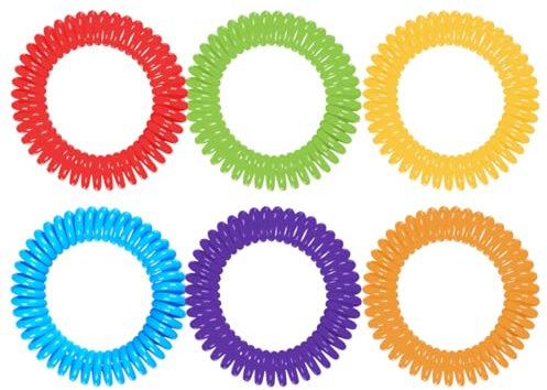 Pulseras Repelentes de Mosquitos, 6 Piezas Pulsera Repelente de Mosquitos, Pulseras Repelentes de Mosquitos Libre de DEET y Tóxicos, para Niños (3+) y Adultos, Multicolor