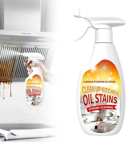 Heavy Duty Degreaser, Kitchen Heavy Duty Cleaner Spray Multipurpose Oil Stain Remover, Strong Grill Clean for Restaurant For Appliances Countertops Range Hoods (1)