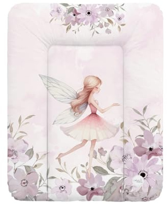 CEBA BABY Morbido materassino per fasciatoio, 50 x 70 cm, per fasciatoio per base rigida, Basic, Oeko-Tex® Standard 100 (Meadow Fairy)
