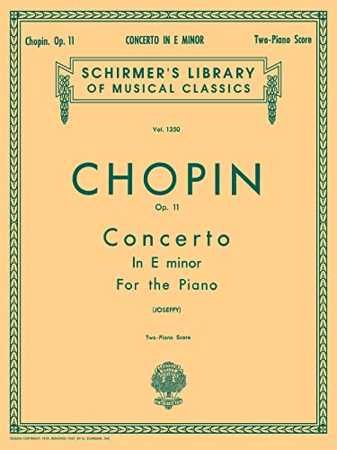 Concerto No. 1 in E Minor, Op. 11: Schirmer Library of Classics Volume 1350 National Federation of Music Clubs 2024-2028 Piano Duets
