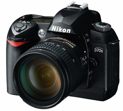 Nikon D70S Appareil photo numérique Reflex 6.1 Kit Objectif DX 18-70 mm Noir