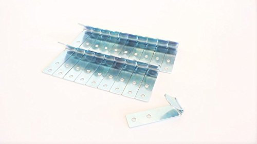 20 x Flachhaken Eisen verzinkt 74x20 mm für LKW Plane Anhängerplane Planenhaken