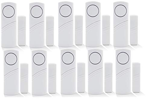 Kit sistema di allarme fai da te, senza fili con sensore magnetico, antifurto per finestra sensibile alle vibrazioni del vetro, ideale per case, auto, capannoni, roulotte e camper