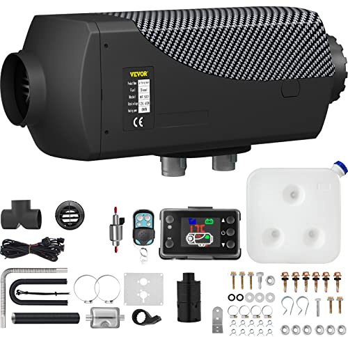 Frantools Dieselvärmare, 12 V, 8 kW, Värmeaggregat för Bilar, Husvagnar, Båtar, Lastbilar, Husbilar, Bussar, Energibesparande, Låg Ljudnivå, Komplett Tillbehörssats, Bred Användningsområde