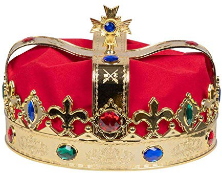 Boland 64557 – Couronne pour enfant Royal King, couronne, empereur, reine, Herzog, chapeau, carnaval, Halloween, fête à thème, théâtre, scène.