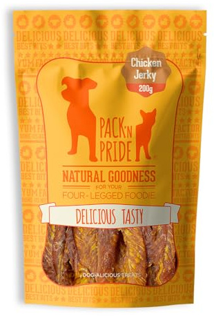 PACK’N PRIDE Dog Treats Chicken Strips, 200g Air-Dried Dog Chews
