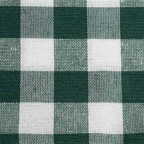 Tessuto Al Metro LONETA IBIZA Fantasia Vichy Medio Vari Colori Tendaggi Tovaglie Tappezzeria Cuscini Divani Rivestimento Arredo Poltrone H 2.80 CM (VERDE BOTTIGLIA, Tagliato al metro)