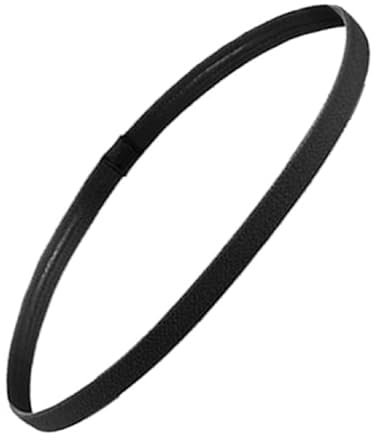 Dünnes, Rutschfestes, Elastisches Sport-Stirnband mit Silikongriff für Männer und Frauen, Fußball (Schwarz)