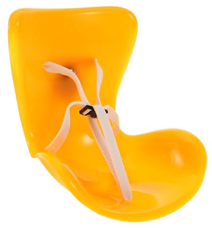 SKISUNO Puppensicherheitssitz für Puppen Puppe autositz Puppenautositz Kindersitz Spielzeug Puppen Sicherheitssitz Puppenträger Puppe-Babytrage Plastik Orange