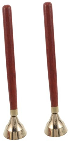 Beaupretty Orff Trumslagare Pojke Flicka Percussion Bell med Trähandtag Robust Musikleksak för Förskola för Tidig Musikundervisning och Finmotorikträning