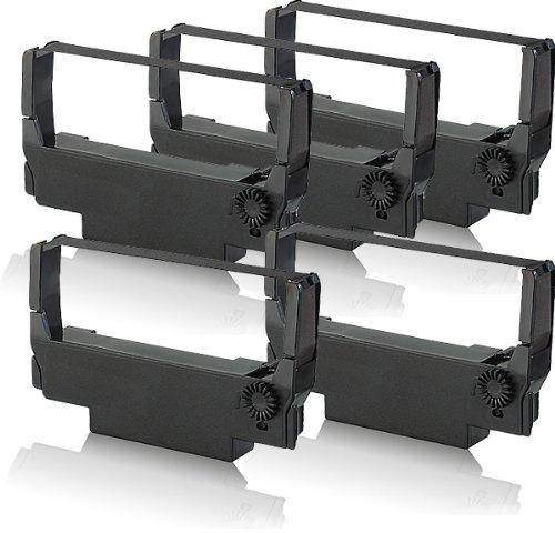 4 rubans encreurs compatibles, nylon, noir, pour Bull ERC-38-B 4419 Epson ERC-38-B ERC30 ERC34 ERC38 M262A M51PD TM270 TM300 TM300A TM300B TM300C C43