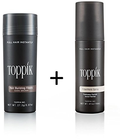 TOPPIK SET 27,5 g. Haarfasern + TOPPIK Fixier Spray 118ml. Haarverdichtung Streuhaar - Sparangebot!, Farbton:Hellblond (Light Blonde)