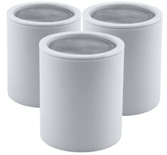 AquaBliss High Output Shower Filter Replacement Cartridge – Reduces Chemicals & Chlorine, Restores pH Balance, Glowing Skin, Strong Nails & Shimmering Hair – 3-Pack (SFC100)