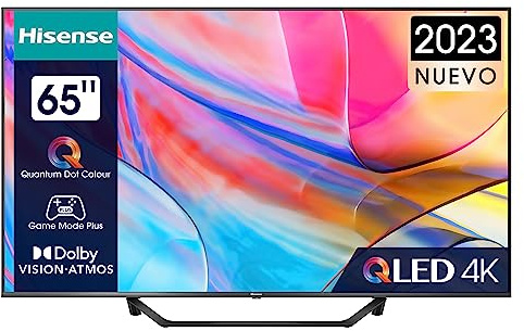 Hisense TV 65A7KQ - QLED Smart TV de 65 Pulgadas Televisor, con Quantum Dot Colour, 60Hz VRR, Dolby Vision & Dolby Atmos, Bluetooth & HDMI, Compartir en el televisor, Alexa Built-in (2023)