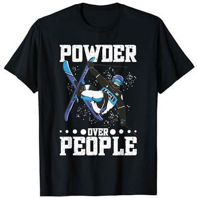 Skifahrern Wintersportler Skibrille Skihelm Skifahren T-Shirt