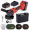 Geevorks Angle Grinder Cordless,21V 125mm Battery Power Angle Grinder,Brushless,with 2 * 4.0Ah Batteries, 9000 RPM,for Cutting Polishing and Sharpening