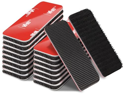 3M VHB Adhesive Velcro Tape, OIHCAZ 10 Pairs Heavy Duty Hook and Loop Strips, 8 X 3cm Waterproof Shooting Sticky Hook Velcro Strips for Home Car Outdoor Wood