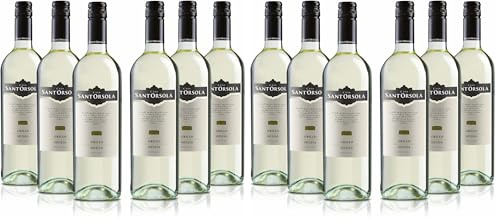 Sant'Orsola - Vino Grillo D.O.C. Sicilia, da Uva Grillo, Gusto Fresco, sapido e armonico, 6x750 ml (Confezione da 2)