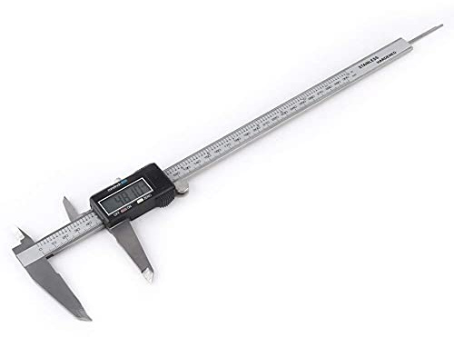 300mm Digital Messschieber Zoll/Bruchstücke/Millimeter-Umwandlung 0-12 Zoll Schieblehre Edelstahl Körper mit LCD-Bildschirm Selbstabsperrung