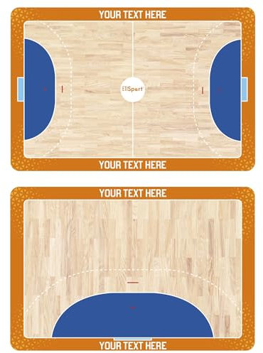 Haberdashery Online Pizarra Deportiva Doble Cara Táctica. Tabla de Entrenamiento Personalizada Logotipo Equipo (HANDBOL)