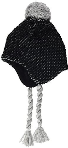 Sterntaler Strickmütze Bommeli Cappellino, Argento Melange, 49 cm Unisex-Bimbi
