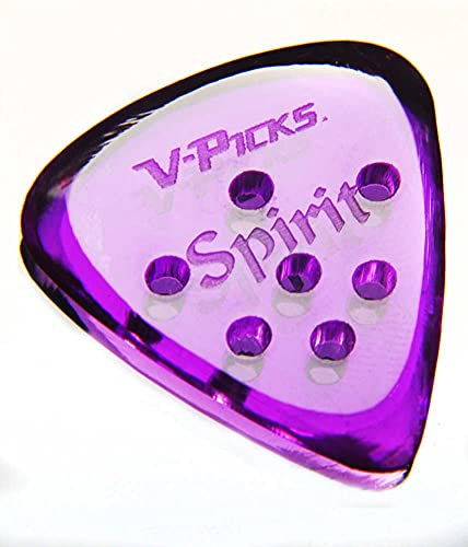 V-Picks™ »SPIRIT - GUITAR PICK« Plektren für Gitarre - 2.75mm - Farbe: Clear Purple