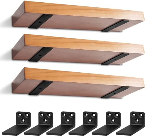 6 Pezzi Supporti per Scaffali, Staffe per Mensole Pesanti, Supporti Mensola Reggi Mensola Porta Mensole da Muroper la Casa, la Cucina e l'ufficio | 10 cm