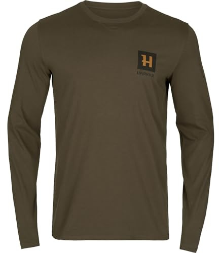 Härkila Gorm L/S t-shirt | professionella jaktkläder och utrustning | skandinavisk kvalitet gjord för att hålla |, Vide grön, XXL
