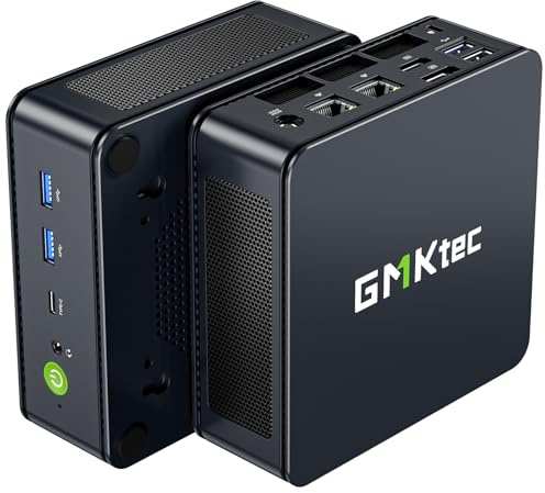 GMKtec M6 Ultra Gaming Barebone Mini PC Ryzen 5 7640HS (aggiornato a 6600H/6800U), SENZA RAM, SENZA SSD, Dual-NIC-LAN 2,5 GbE Mini computer, triplo display 4K, WiFi 6, USB4, BT 5.2, DP, HDMI 2.0