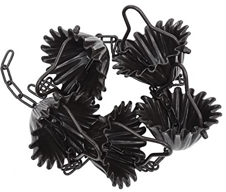 YARNOW Regenkette Regengeräusche Besonderheit Beschichtet Werkzeug Dachrinnen-Set Für Pavillons Fänger Außen Ornament Reiniger Becken Klopfen Regenwasser Fässer Brunnen Aluminiumlegierung