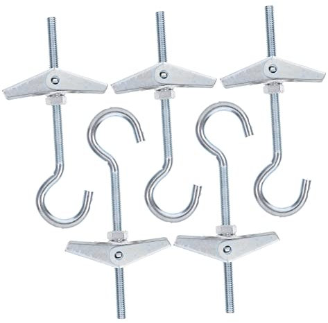 MAGICLULU 5juegos Gancho Pernos De Palanca Para Paneles De Yeso Anclajes De Pared Hueca Tuercas De Para Colgar Objetos Pesados Paredes De Yeso