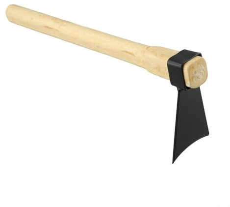 Azadas agrícolas con una cómoda herramienta de mango de madera para un cultivo eficaz del suelo (A)