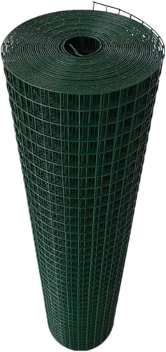 KAnduo Malla metálica para Jardin Malla de Alambre soldada, Valla de jardín de Acero galvanizado for protección de pastos, huertos y huertos.(2.2mm)