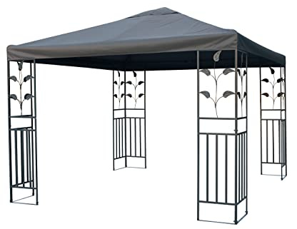 Spetebo Paviljong reservtak 3 x 3 meter – antracit – vattenavvisande/kaminavdrag – paviljongstak