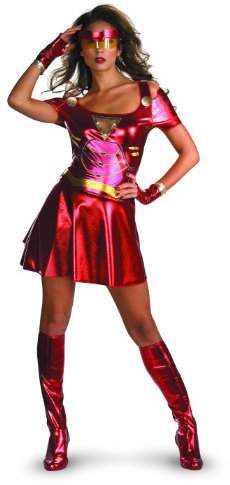 Iron Man 2 Iron Women Sassy Halloween Costume - Adult Size Small 4-6