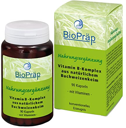 BioPräp Vitamin B-Komplex Kapseln | 90 Zellulose-Kapseln