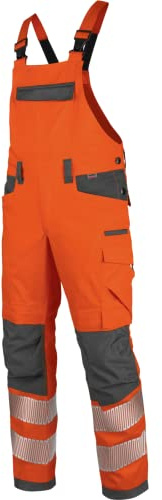 WÜRTH MODYF Warnschutz Arbeitslatzhose Neon EN 20471 2 orange anthrazit - Größe 106