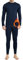 Arcweg Thermounterwäsche Herren Funktionsunterwäsche Thermo Winter Skiunterwäsche Elastisch Atmungsaktiv Thermowäsche Set Sport Unterwäsche Lang Thermounterhemd Base Layer Set Blau M(EU)