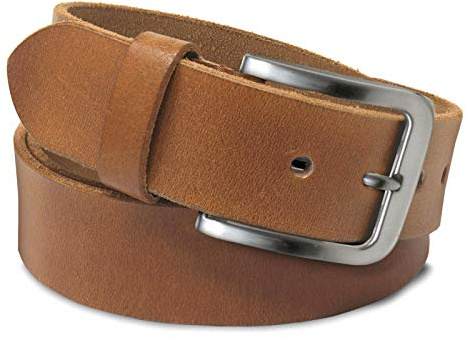 ROYALZ ceinture en cuir pour femmes en cuir de buffle robuste de 4mm, vintage jeans-ceinture avec boucle d'épine 38mm, taille:95, Couleur:Marron - boucle brossée